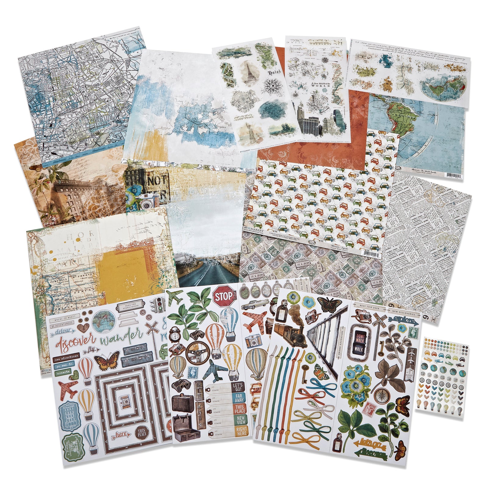 49 & Market Wherever Collection Bundle with Chipboard